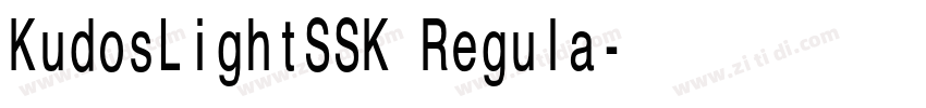 KudosLightSSK Regula字体转换